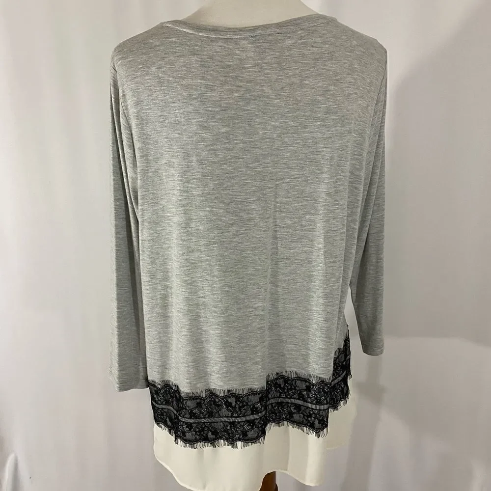 NWT Talbots Lace Border Top - Picture 6 of 8